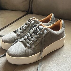 Gray Suede Sneakers